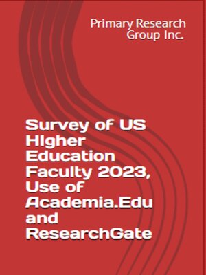 cover image of Survey of US Higher Education Faculty 2023